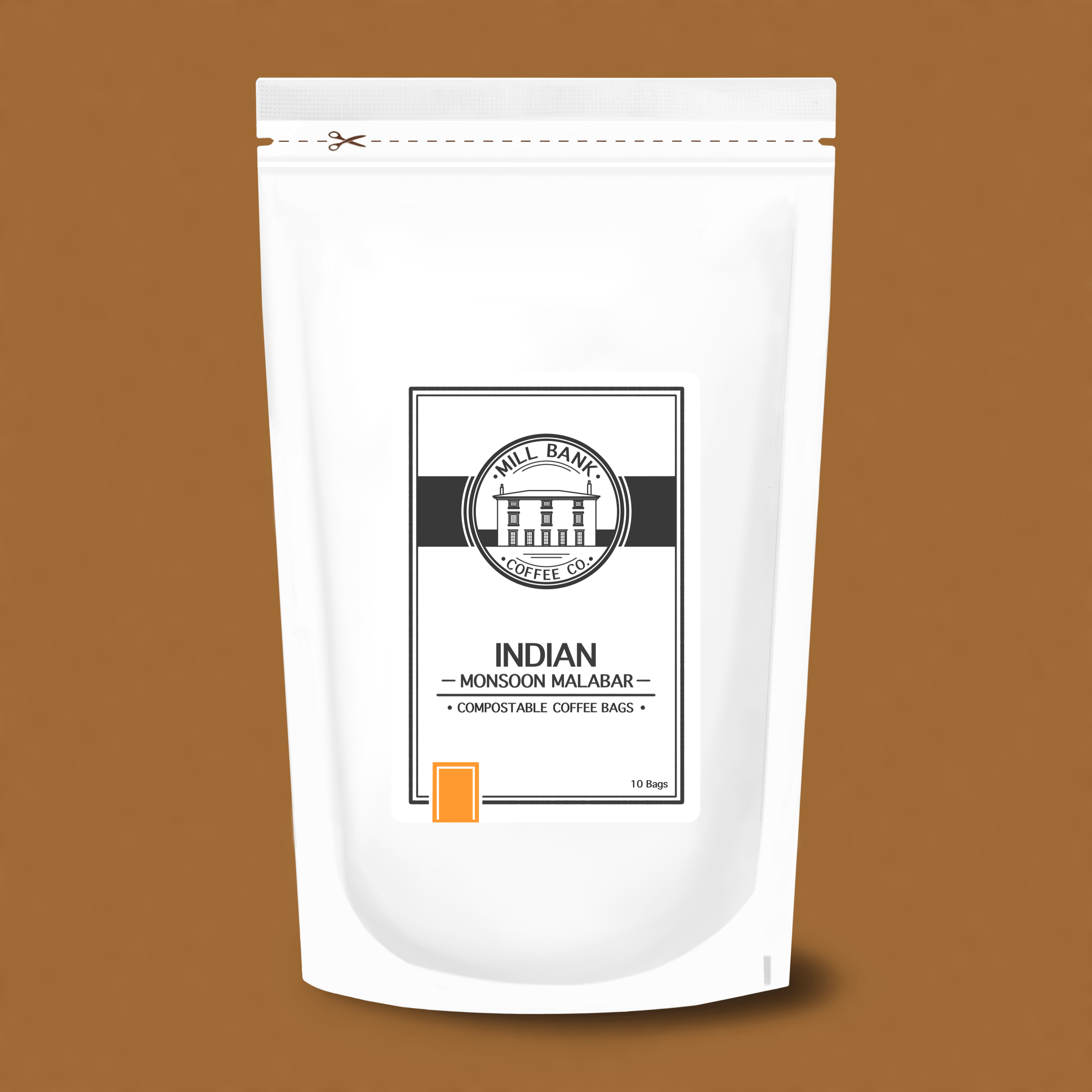 Indian Monsoon Malabar Compostable Coffee Bags - 10pcs