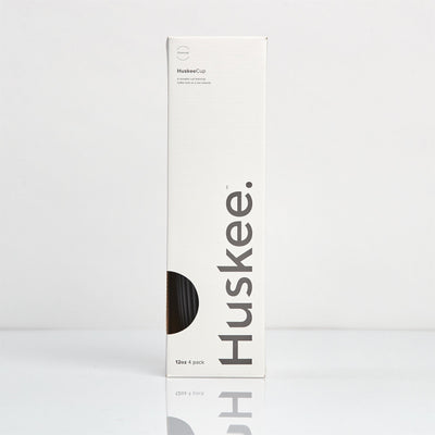 4 pack of 12oz Charcoal HuskeeCups