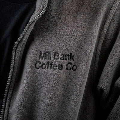 Mill Bank Coffee Co. Embroidered Charcoal Fleece