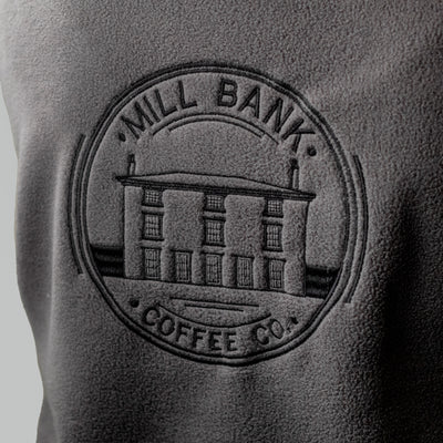 Mill Bank Coffee Co. Embroidered Charcoal Fleece